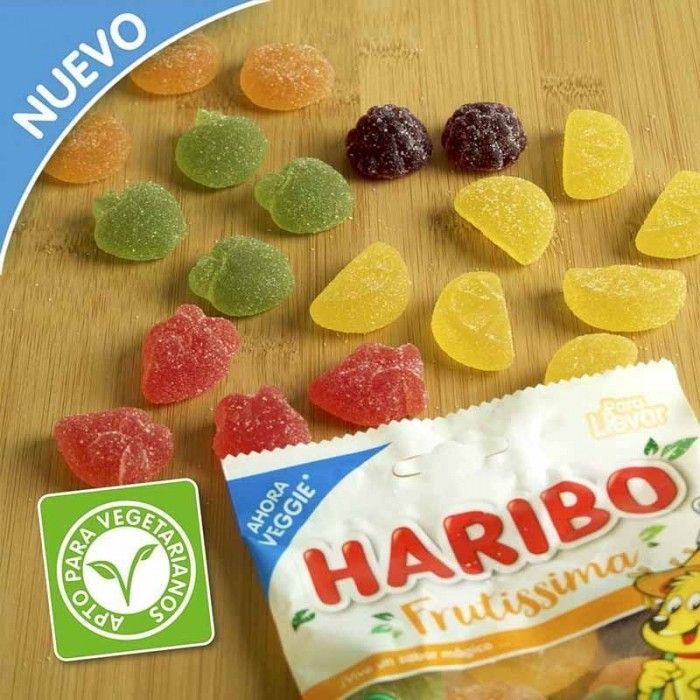 Gominolas veganas Haribo Frutissima Vegetariana 100g