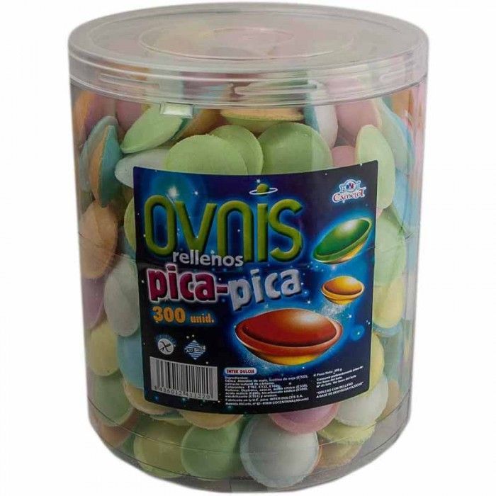 Ovnis Rellenos de Pica Pica Interdulces 300 Uds