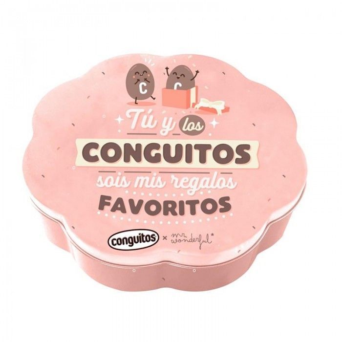 Lata Grande Conguitos Rosa Mr. Wonderful 175g.