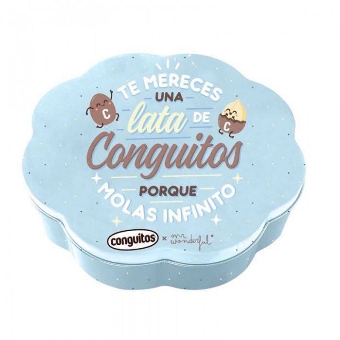 Lata Grande Conguitos Azul Mr. Wonderful 175g