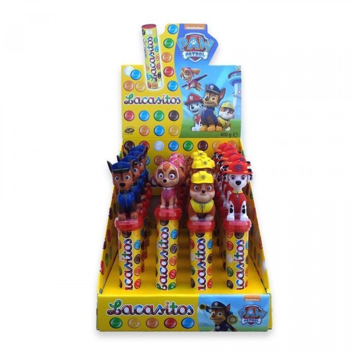 Tubo Lacasitos Toy Patrulla Canina 20 Uds