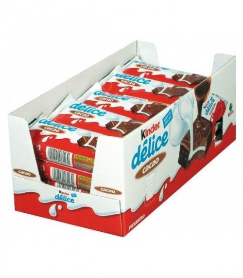 Bizcocho de Chocolate Kinder Delice 20 Uds