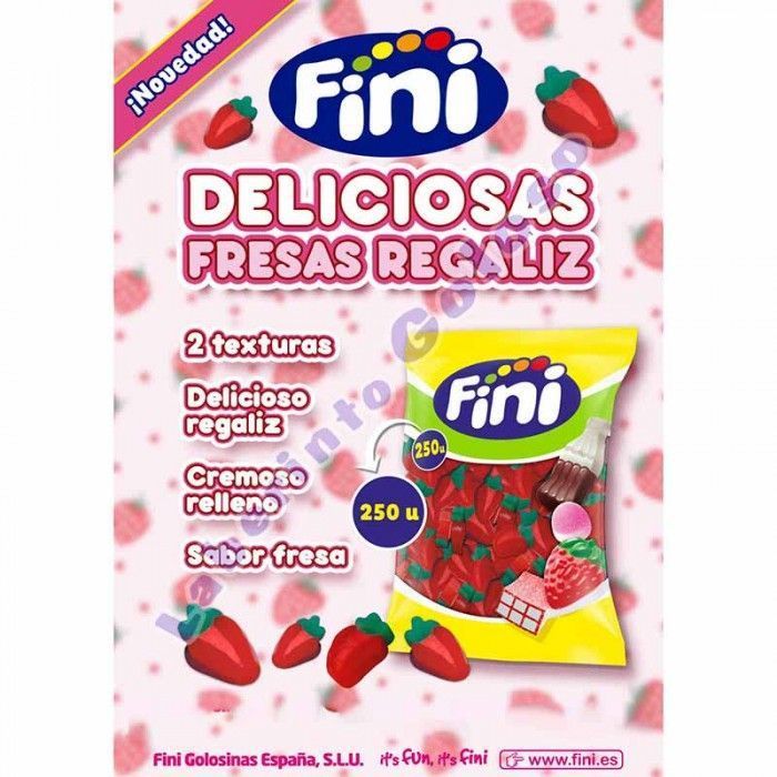 Fresas de Regaliz Fini 250 Uds