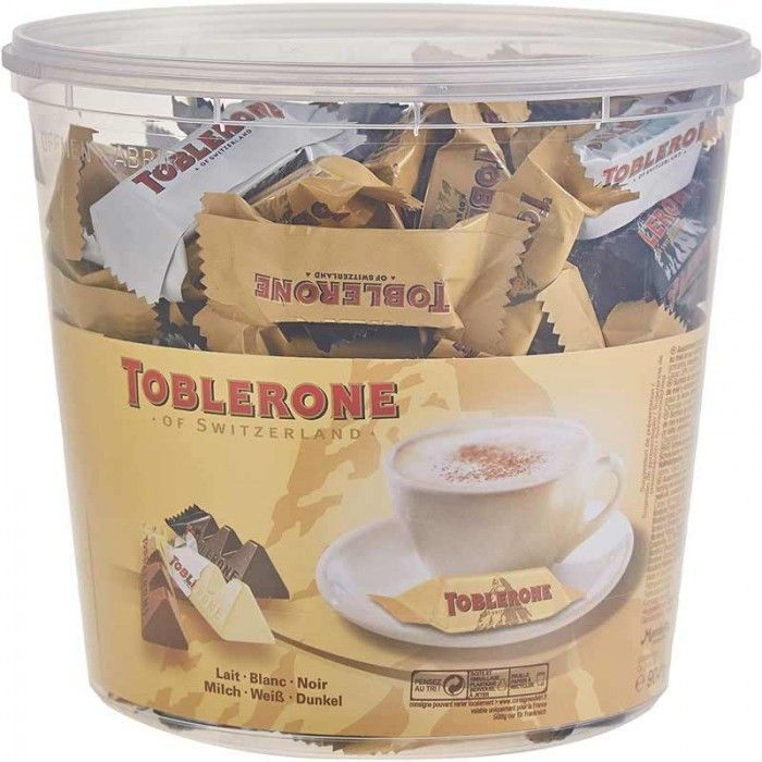 Miniaturas Mini Toblerone Surtidos Cubo 904g