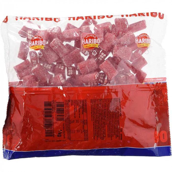 Ladrillos Rellenos Fresa Pica Haribo 1 Kg